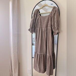Maxwell Brown Gingham dress